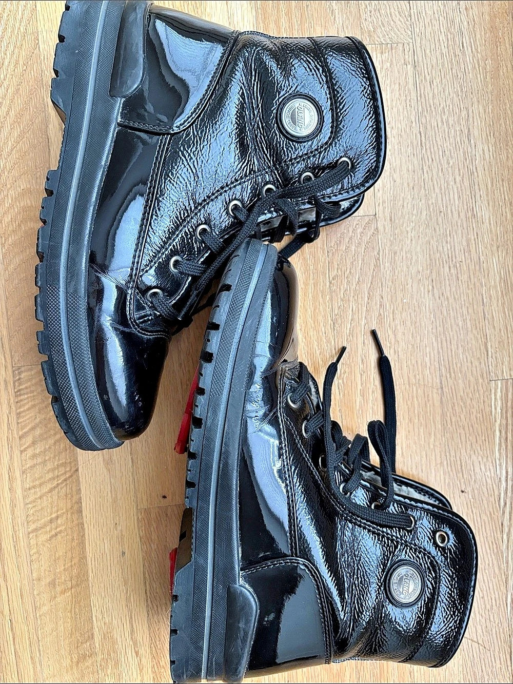 Olang Patent Leather Boots EU 40 Black